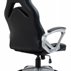 Kancelářská židle Foxton, syntetická kůže, bílá - 4