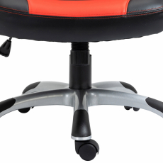 Kancelářská židle Foxton, syntetická kůže, červená - 8