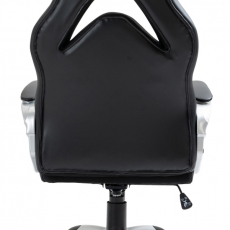 Kancelářská židle Foxton, syntetická kůže, šedá - 5