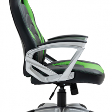 Kancelářská židle Foxton, syntetická kůže, zelená - 3