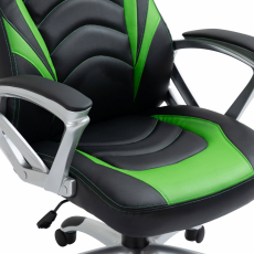 Kancelářská židle Foxton, syntetická kůže, zelená - 7
