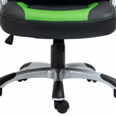 Kancelářská židle Foxton, syntetická kůže, zelená - 8
