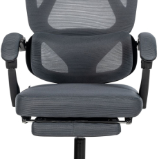Kancelářská židle Gander, textil, šedá - 5