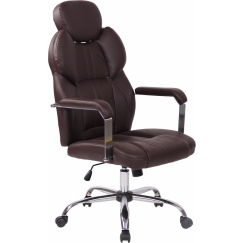 Kancelářská židle Gerda, hnědá