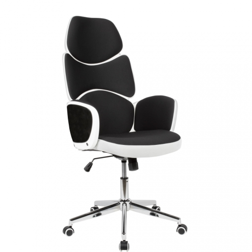 Kancelářská židle Gerda, textilní potahovina, černá - 1