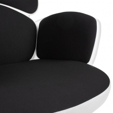 Kancelářská židle Gerda, textilní potahovina, černá - 7
