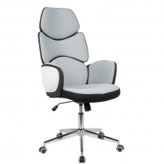 Kancelářská židle Gerda, textilní potahovina, šedá - 1