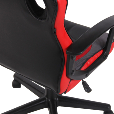 Kancelářská židle Glendale, černá / červená - 7