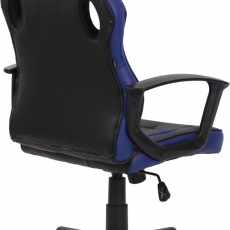 Kancelářská židle Glendale, černá / modrá - 5