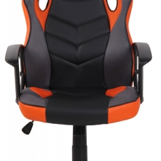 Kancelářská židle Glendale, černá / oranžová - 3