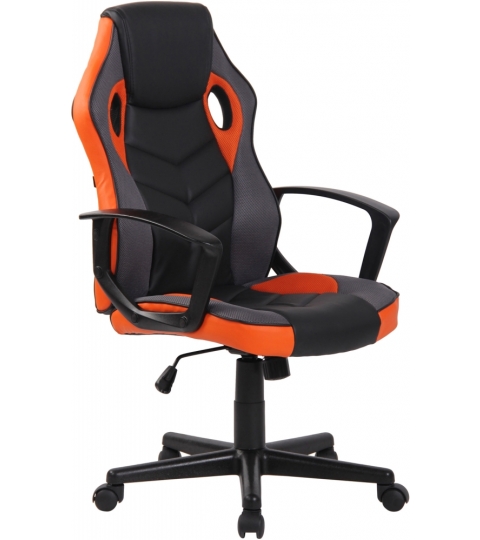 Kancelářská židle Glendale, černá / oranžová