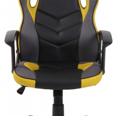 Kancelářská židle Glendale, černá / žlutá - 3