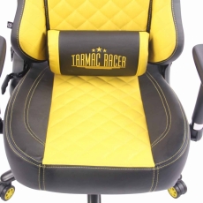 Kancelářská židle Gregory, černá / žlutá - 5