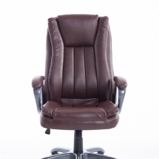 Kancelárska stolička Gini, tmavo hneda - 2