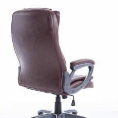 Kancelárska stolička Gini, tmavo hneda - 4