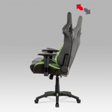 Kancelářská židle Hugh, černá / zelená - 12