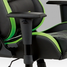 Kancelářská židle Hugh, černá / zelená - 31