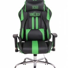 Kancelářská židle Jeri, černá / zelená - 2