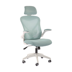 Kancelářská židle Jolly White HB, textil, světle zelená