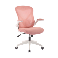 Kancelářská židle Jolly White, růžová