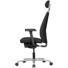 Kancelářská židle Julius, 137 cm, černá - 4