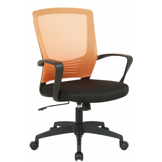 Kancelářská židle Kampen, černá / oranžová - 1