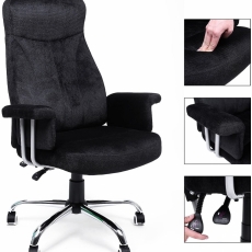Kancelářská židle Kirk, černá - 5