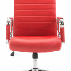 Kancelářská židle Kolumbus, syntetická kůže, červená - 2
