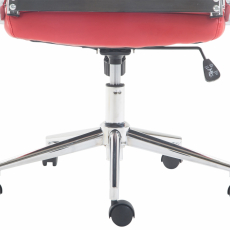 Kancelářská židle Kolumbus, syntetická kůže, červená - 7