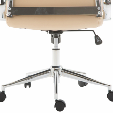 Kancelářská židle Kolumbus, syntetická kůže, krémová - 7