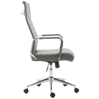 Kancelářská židle Kolumbus, syntetická kůže, šedé