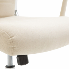 Kancelářská židle Kolumbus, textil, krémová - 5