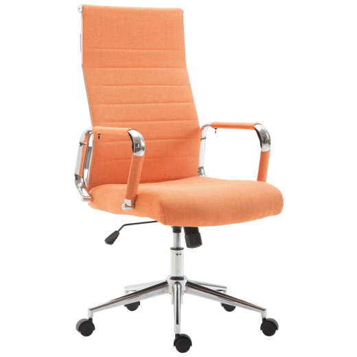 Kancelářská židle Kolumbus, textil, oranžová - 1