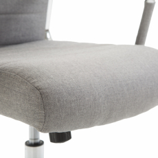Kancelářská židle Kolumbus, textil, šedá - 5