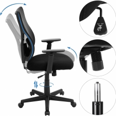 Kancelářská židle Larin, černá - 2