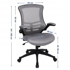 Kancelářská židle Lavande, stříbrná - 6