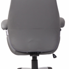 Kancelářská židle Layton, syntetická kůže, šedá - 3