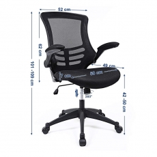 Kancelářská židle Lenny, černá  - 6