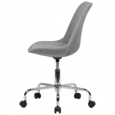 Kancelářská židle Leos, textilní potahovina, šedá - 4