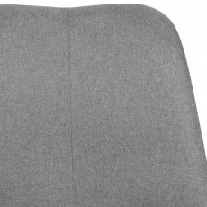 Kancelářská židle Leos, textilní potahovina, šedá - 6