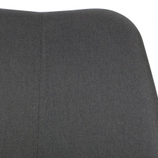 Kancelářská židle Leos, textilní potahovina, tmavě šedá - 6