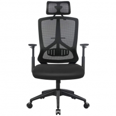 Kancelářská židle Lesli, černá  - 1