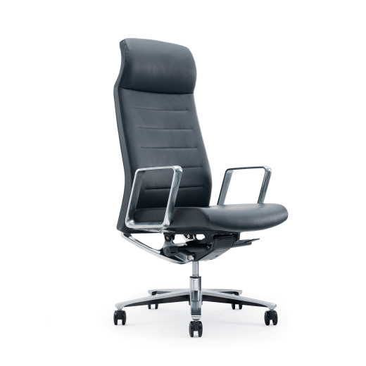 Kancelářská židle Lider HB, syntetická kůže, černá - 1
