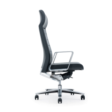 Kancelářská židle Lider HB, syntetická kůže, černá - 3