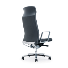 Kancelářská židle Lider HB, syntetická kůže, černá - 4