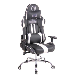 Kancelářská židle Limit XM s masážní funkcí, syntetická kůže, černá / bílá
