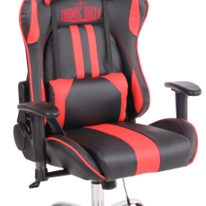 Kancelářská židle Limit XM s masážní funkcí, syntetická kůže, černá / červená - 1