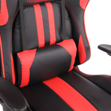Kancelářská židle Limit XM s masážní funkcí, syntetická kůže, černá / červená - 6