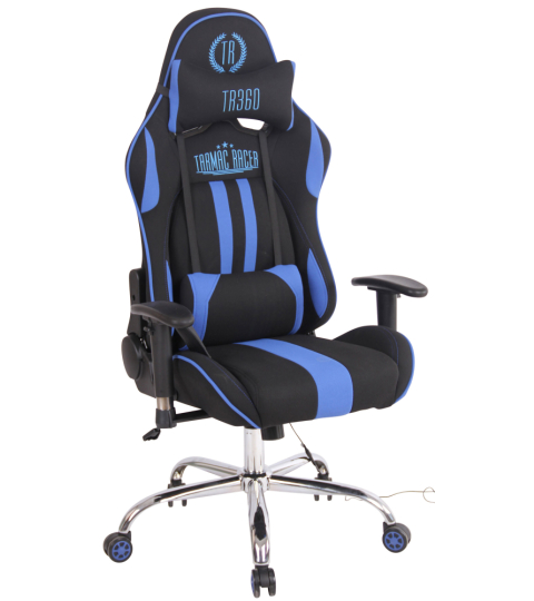 Kancelářská židle Limit XM s masážní funkcí, textil, černá / modrá