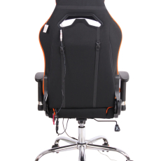 Kancelářská židle Limit XM s masážní funkcí, textil, černá / oranžová - 4